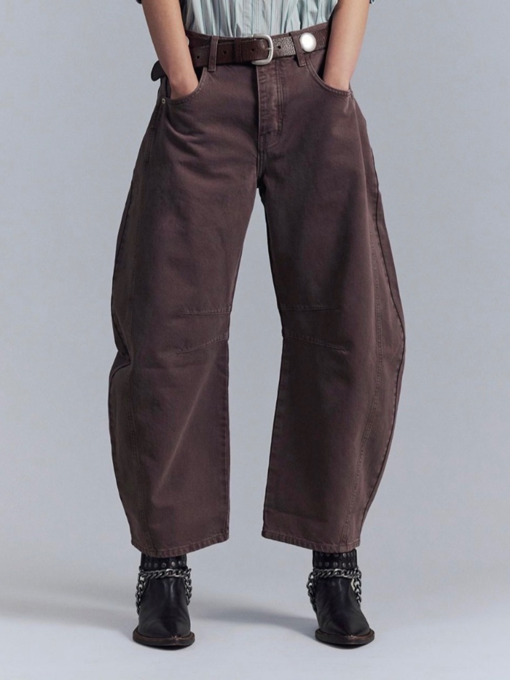 NWT Free People Good Luck Mid-Rise Barrel Jeans, Size 28, MSRP $98